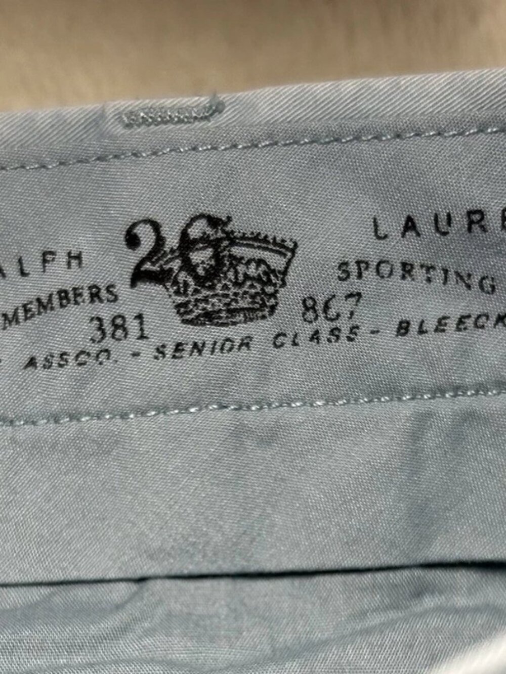 Polo Ralph Lauren Suffield Pants 31x32 Light Blue Solid Pima Cotton (Tag-32x32) - Picture 4 of 15